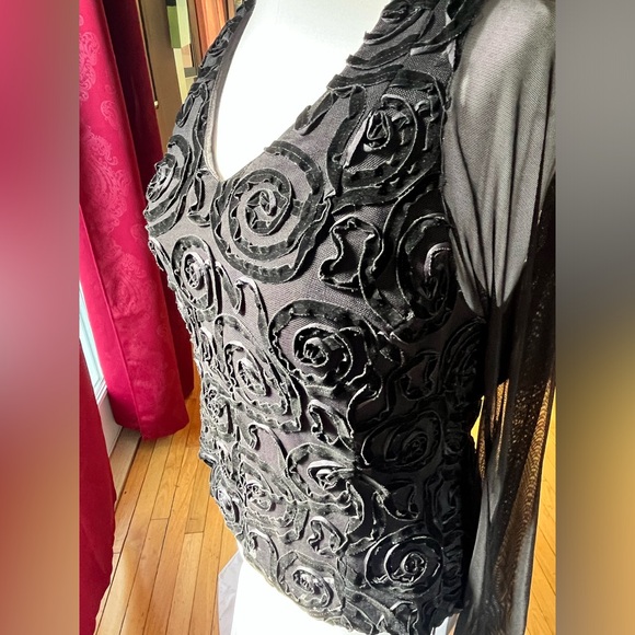 Bianca Nygard black formal blouse. - Picture 4 of 6